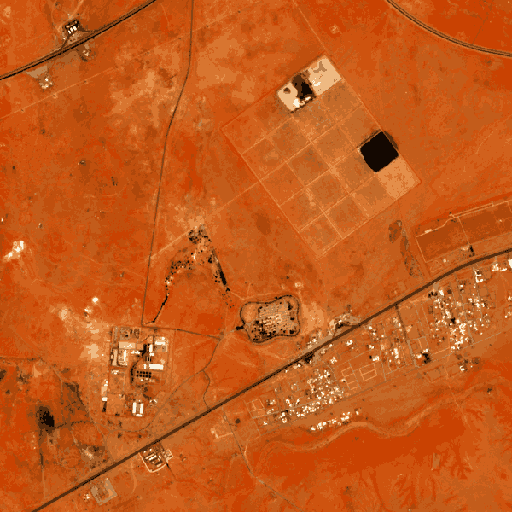 Sentinel-2 true-colour chip of Saad 2 PV, 1,125 MW, 2026-08-14