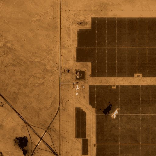 Sentinel-2 true-colour chip of Shuaibah 2 PV, 2,060 MW, 2026-08-25