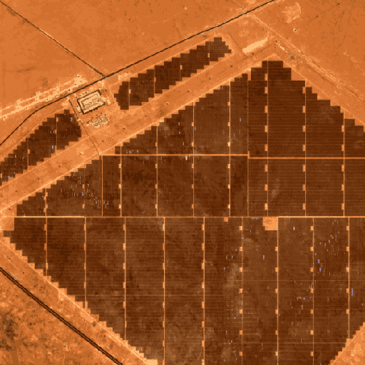 Sentinel-2 true-colour chip of Sudair PV, 1,500 MW, 2024-05-24