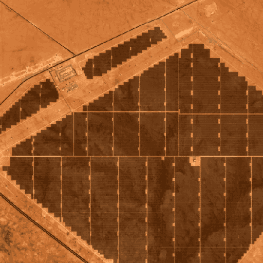 Sentinel-2 true-colour chip of Sudair PV, 1,500 MW, 2026-09-08